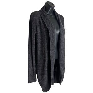 Barefoot Dreams Cozychic Lite Circle Cardigan Womens XS/S Gray Open Front #452